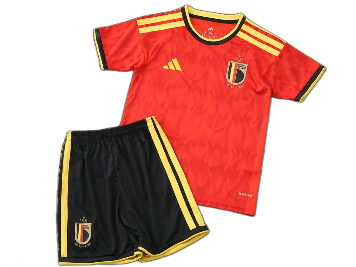 2026 FIFA World Cup Belgium home Kids kit