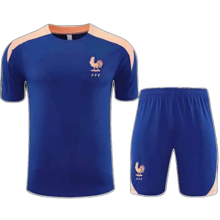 2526 season France Training clothes suit Short sleeve Fan version