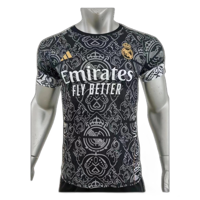 2425 Black Real Madrid Special Edition Jersey Player Version