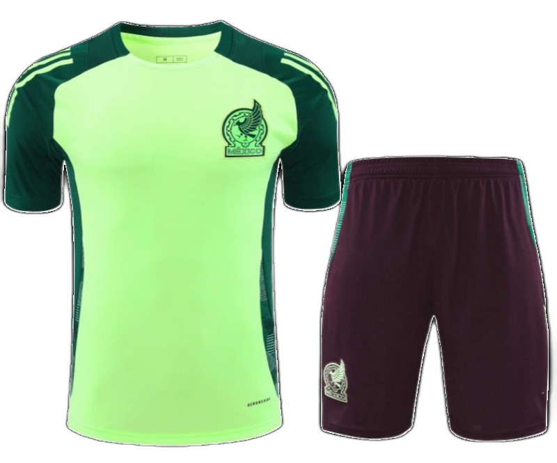 2425 Mexico Training clothes suit Short sleeve Fan version