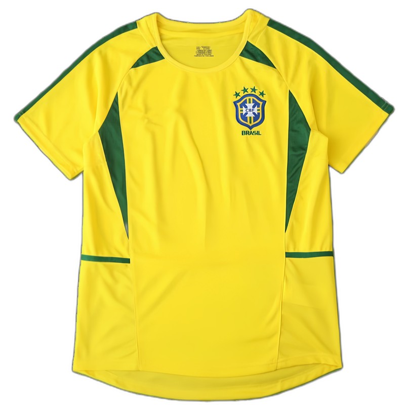 2002 season Brazil home retro Fan version