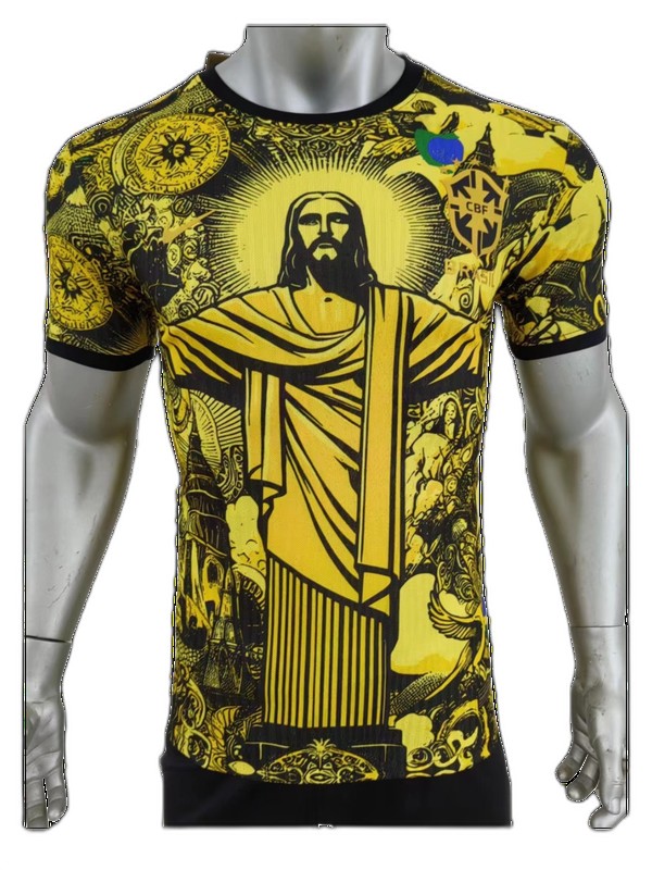 Yellow Brazil Special Edition Jersey Player Version