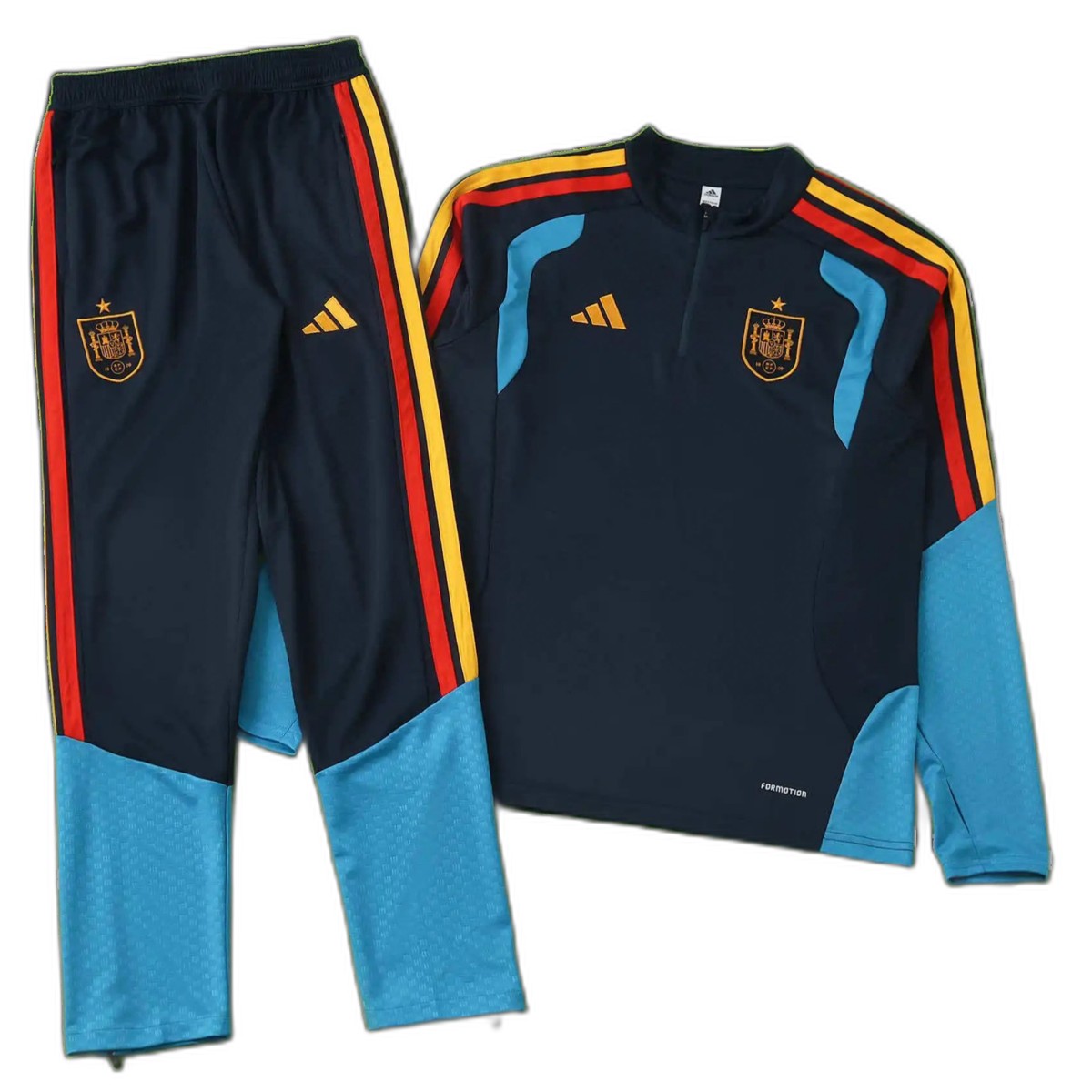 2026 FIFA World Cup Spain royal blue Half pull training suit
