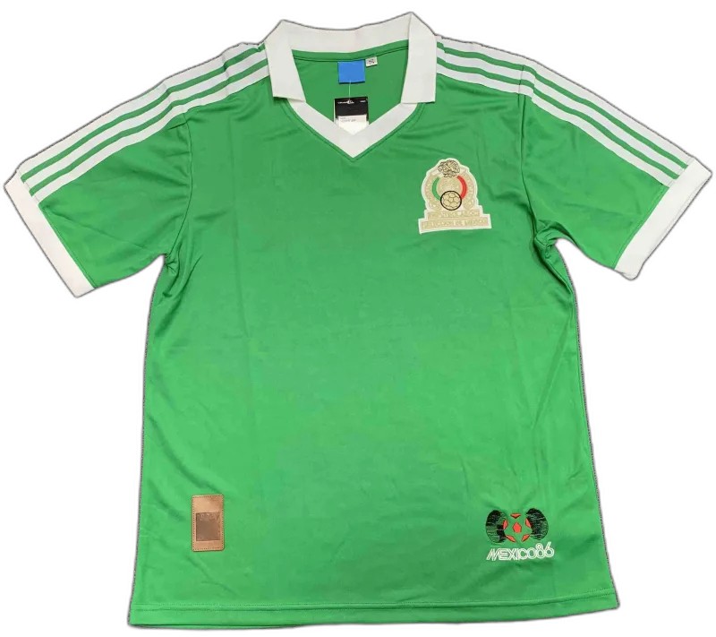 1986 season Mexico Home retro Fan version