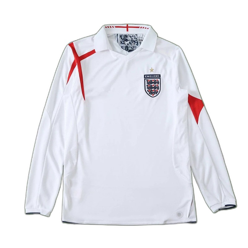 2006 season England home retro Long sleeved Fan version