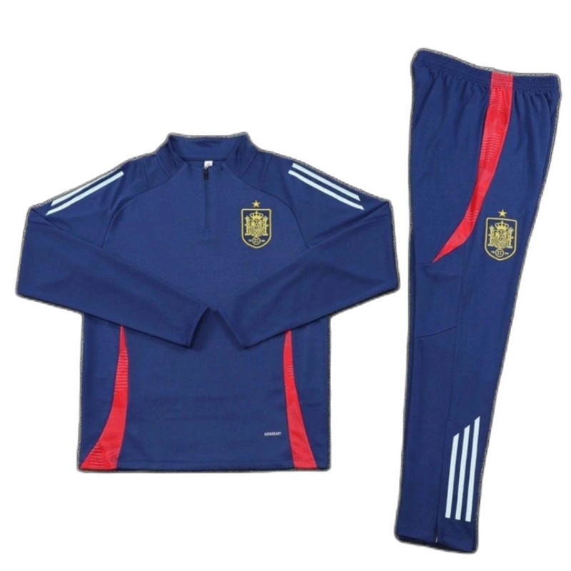 2425 Spain navy blue Training suit set