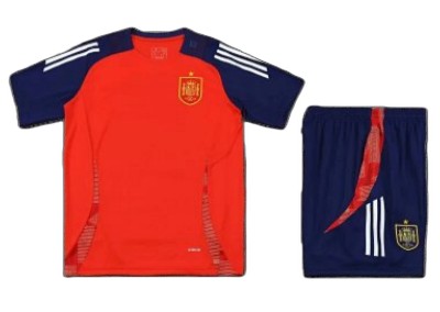 2425 Spain Training clothes suit Short sleeve Fan version