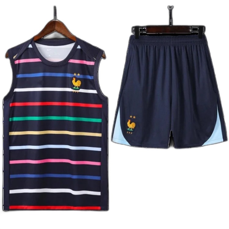 2425 France Training clothes suit vest Fan version