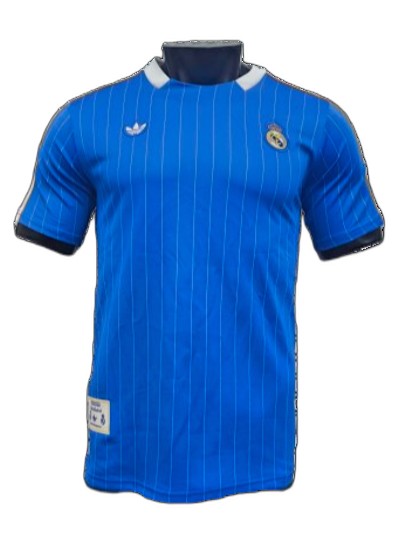 2526 Season Real Madrid Blue Casual Player Jersey
