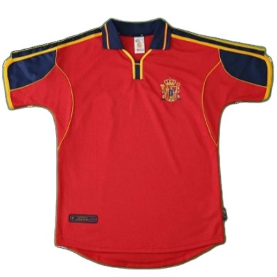 2000 season Spain home retro Fan version
