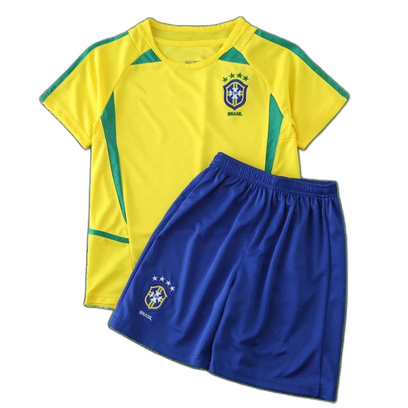 2002 Brazil home retro Kids kit