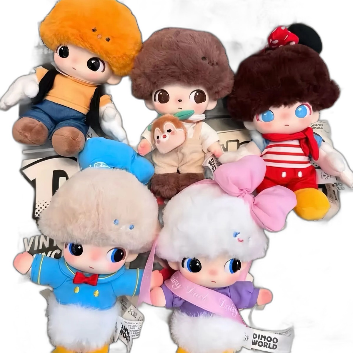 Dimoo World Plush Key Ring
