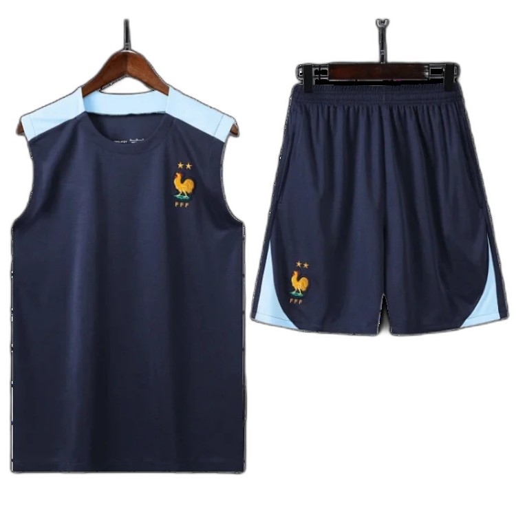 2425 France Training clothes suit vest Fan version