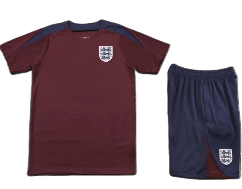 2425 England Training clothes suit Short sleeve Fan version