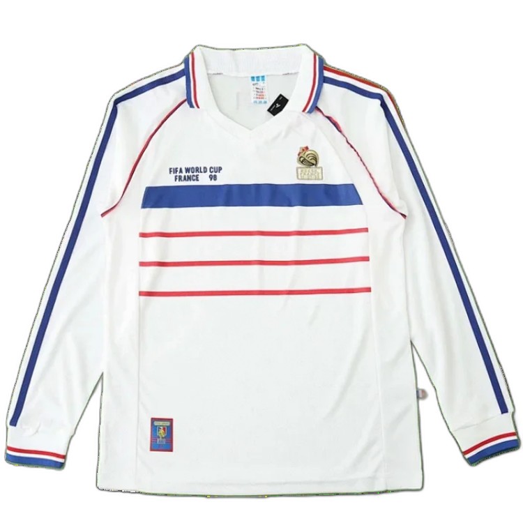 1998 season France away Long sleeved retro Fan version