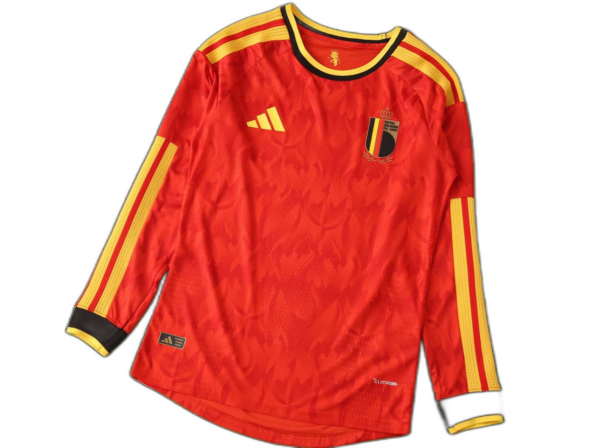 2026 FIFA World Cup Belgium home Long sleeved Player version